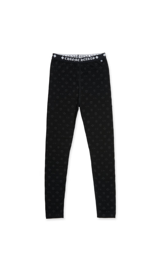 Black Multilogo Chrome Hearts Leggings