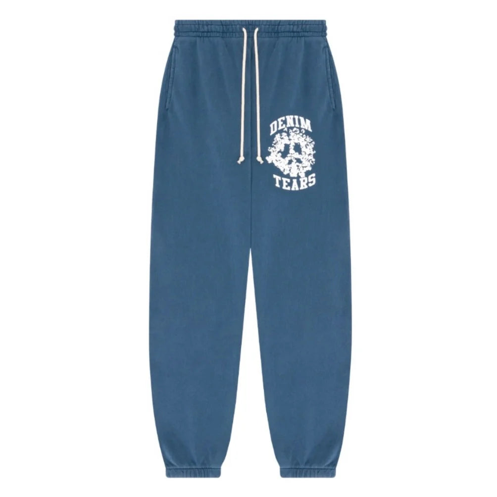 Denim Tears Navy Blue University Sweatpants