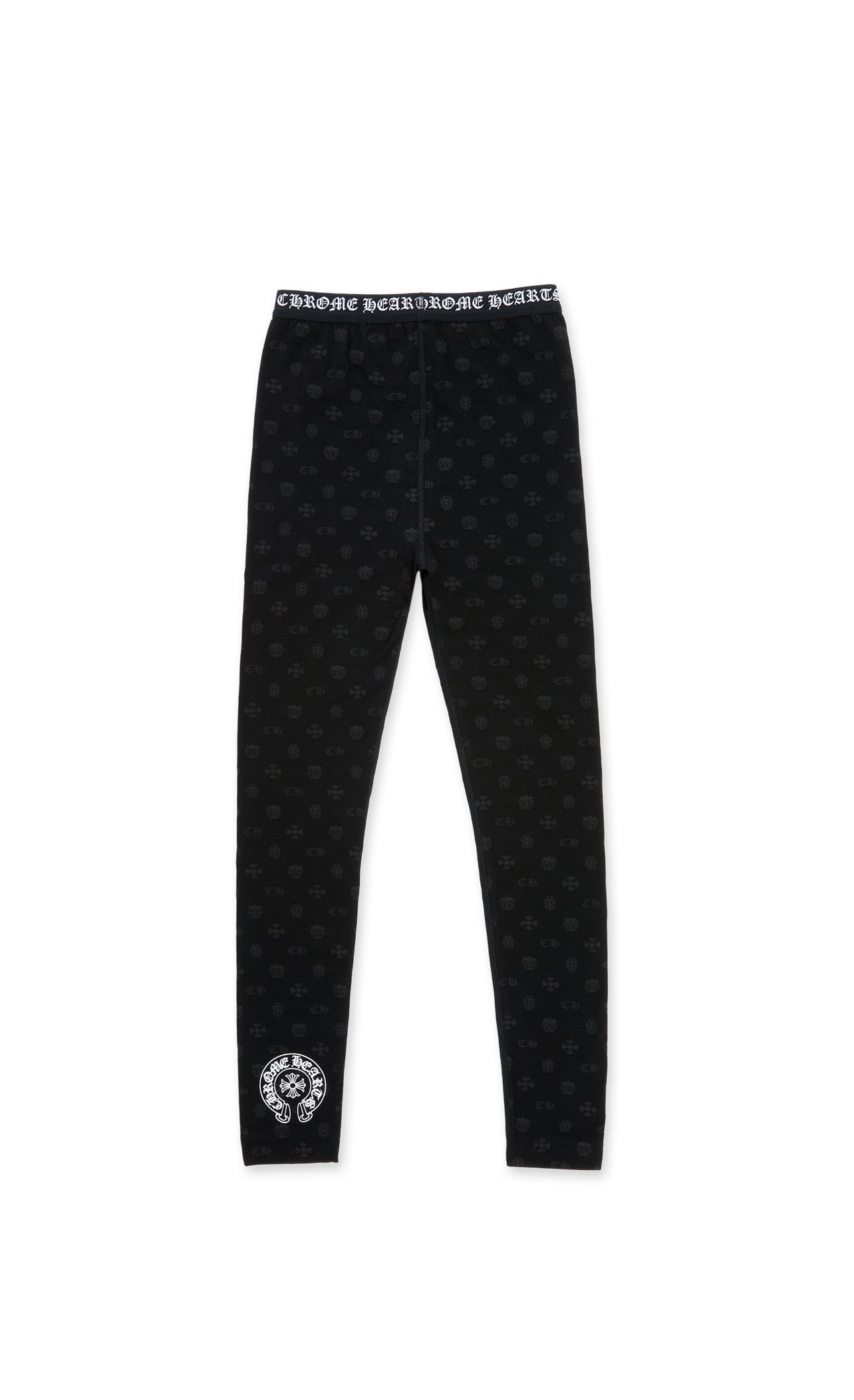 Black Multilogo Chrome Hearts Leggings