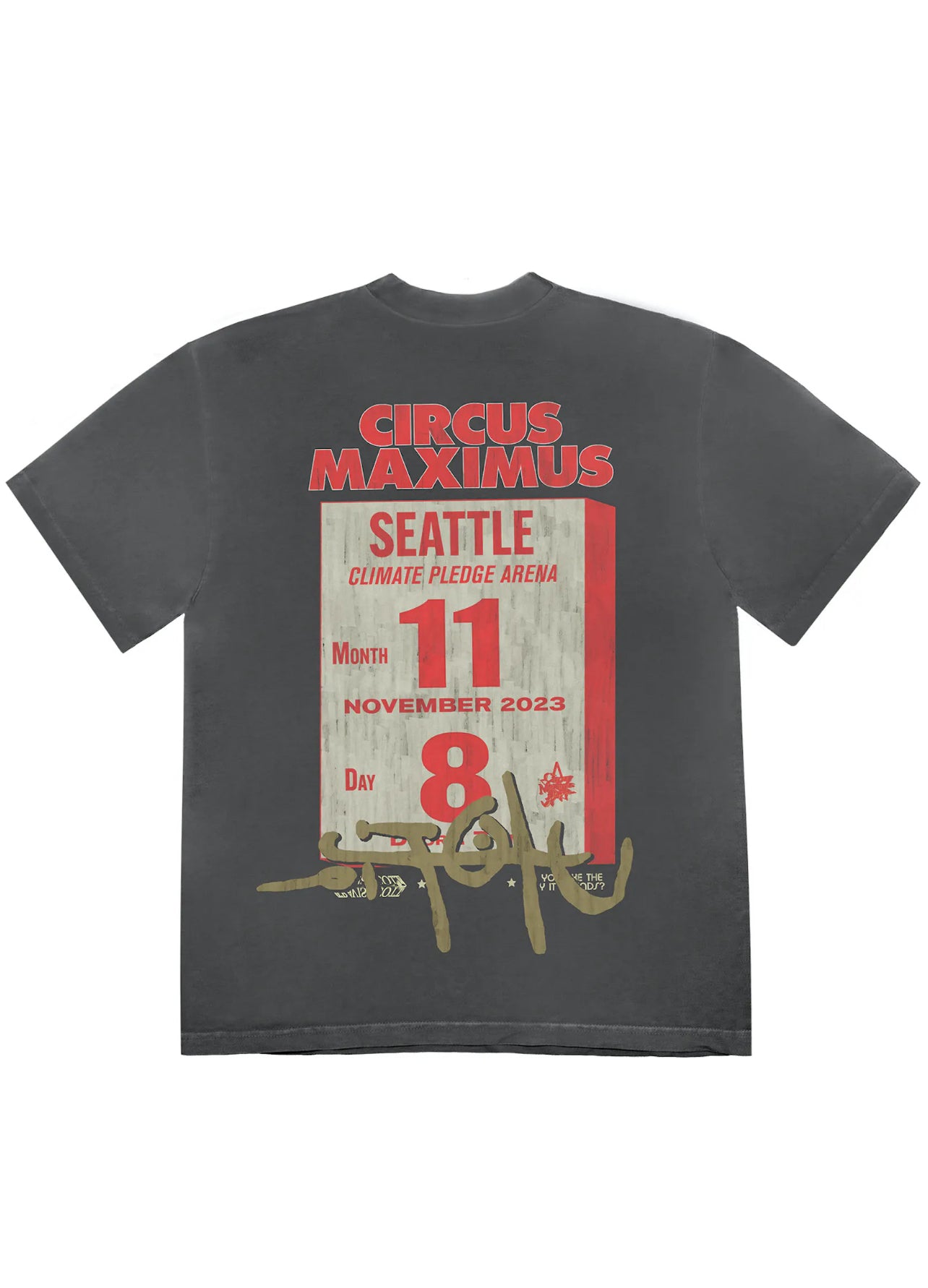 Travis Scott Seattle Utopia Tour T shirt