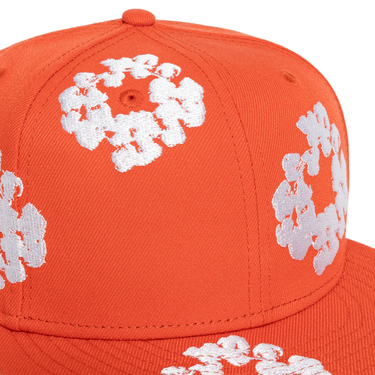 Denim Tears Cotton Wreath Fitted Hat - Orange