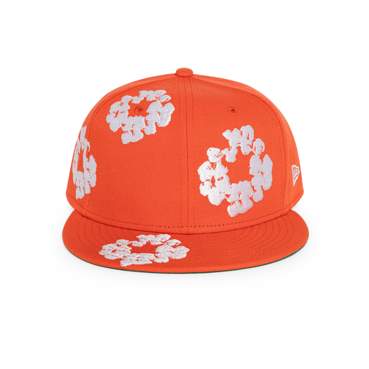 Denim Tears Cotton Wreath Fitted Hat - Orange