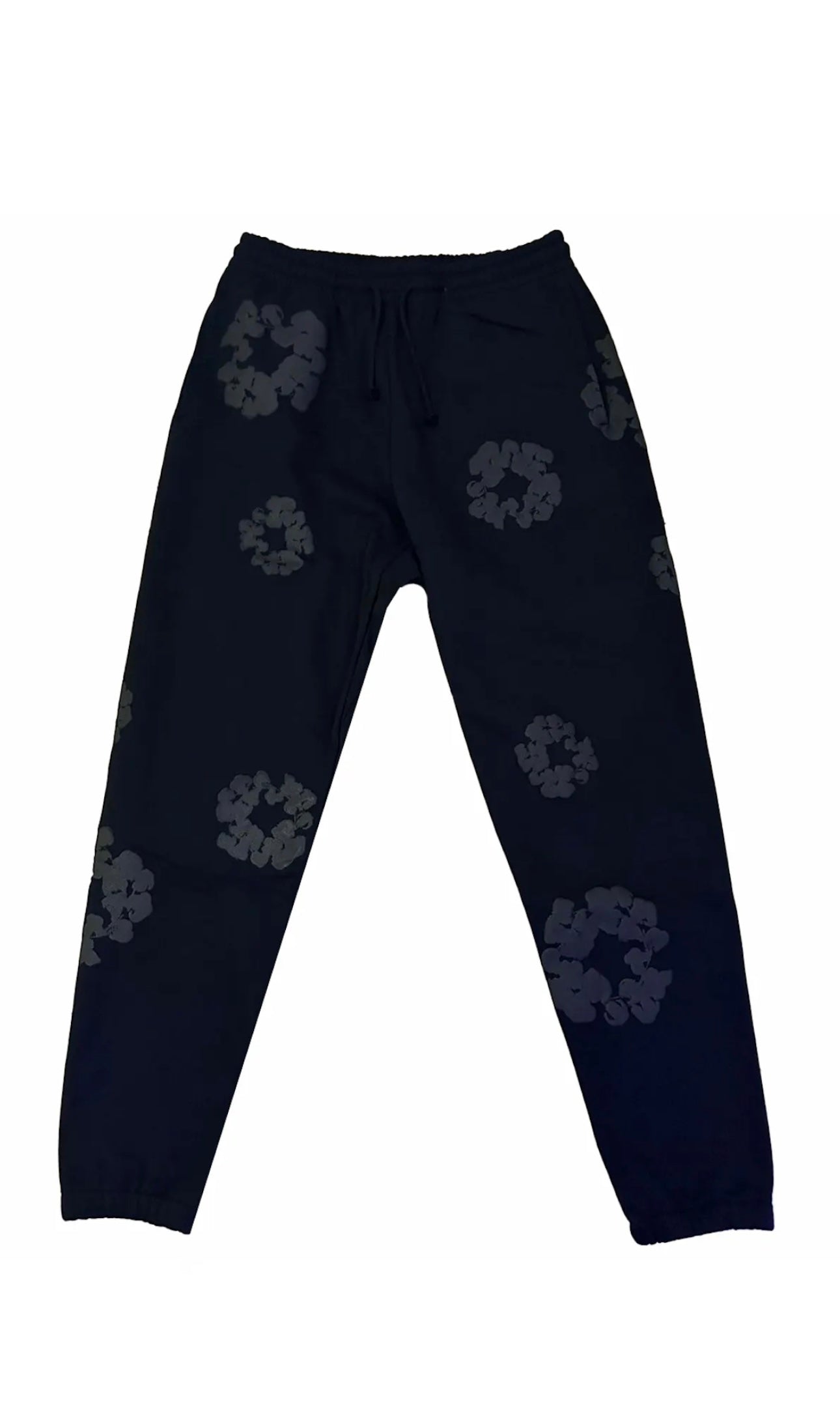 Denim Tears Monochrome Cotton Wreath Sweatpants