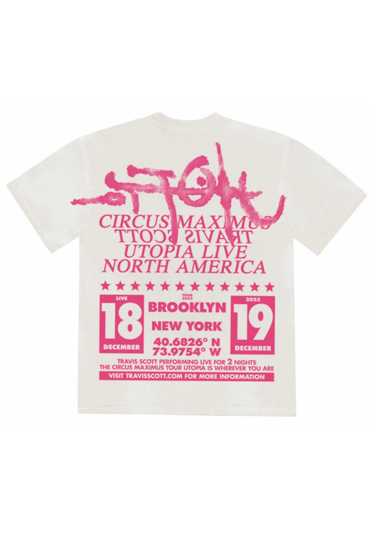 Travis Scott Utopia Tour Brooklyn T shirt