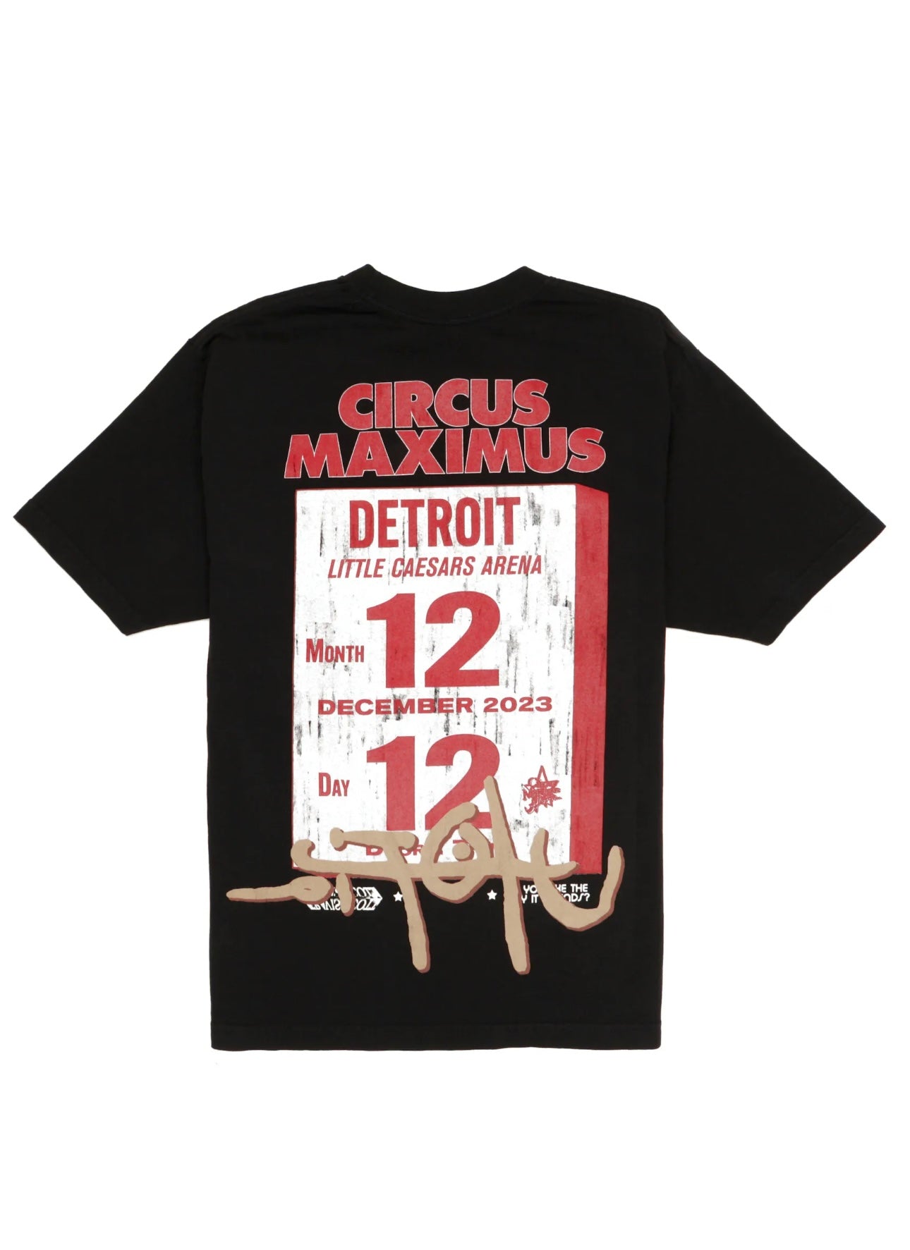 Travis Scott Utopia Detroit Tour T shirt