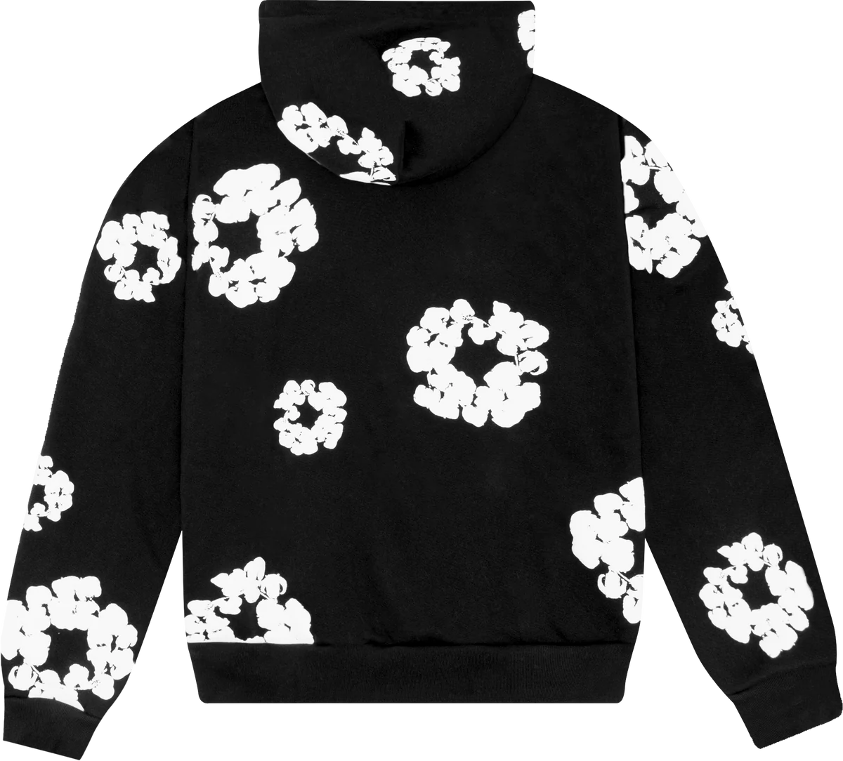 Denim Tears Cotton Wreath Black Hoodie