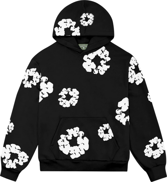 Denim Tears Cotton Wreath Black Hoodie