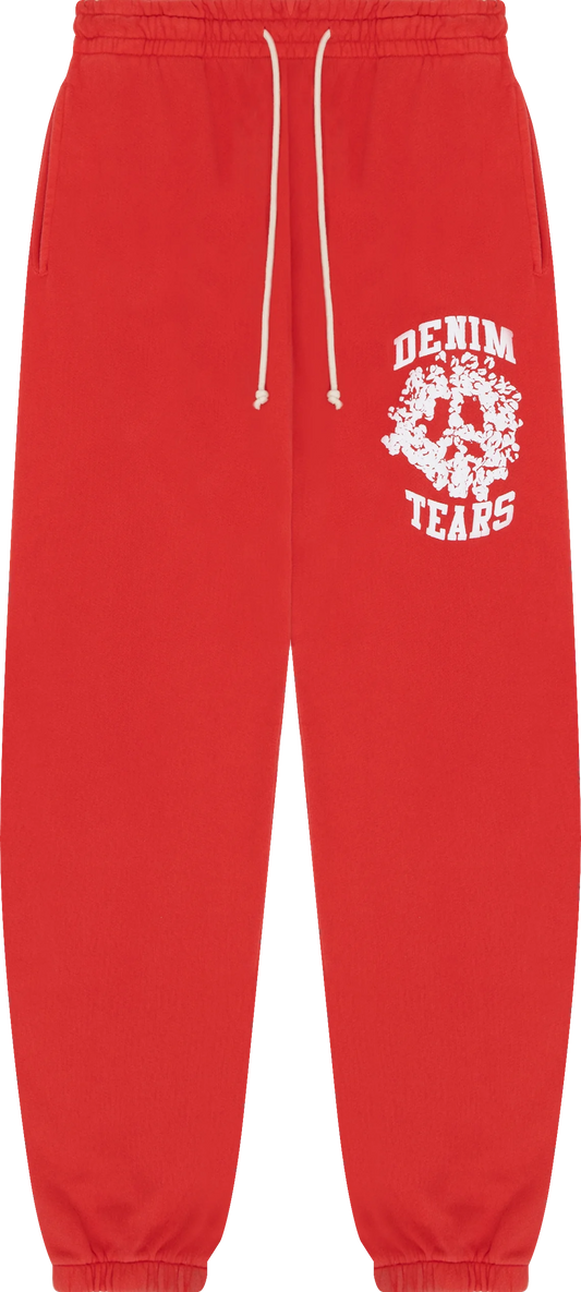 Denim Tears University Red Sweatpants