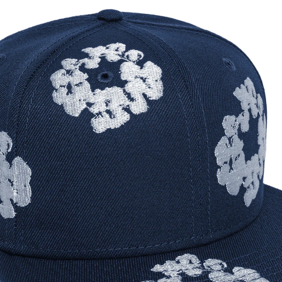 Denim Tears Cotton Wreath Fitted Hat - Navy