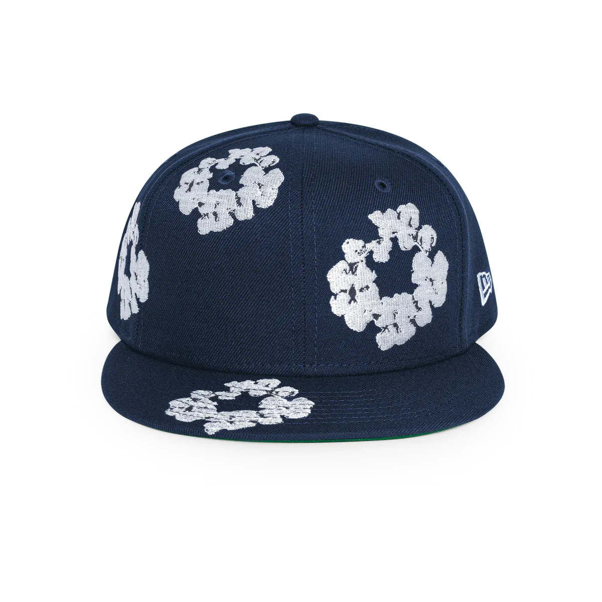 Denim Tears Cotton Wreath Fitted Hat - Navy