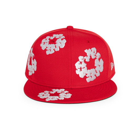 Denim Tears Cotton Wreath Fitted Hat - Red