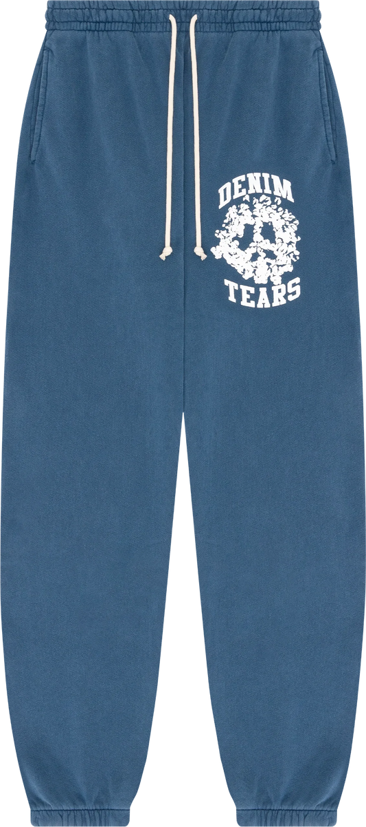 Denim Tears Navy Blue University Sweatpants