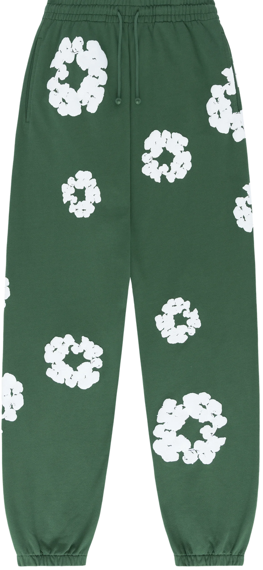 Denim Tears Cotton Wreath Sweatpants Green