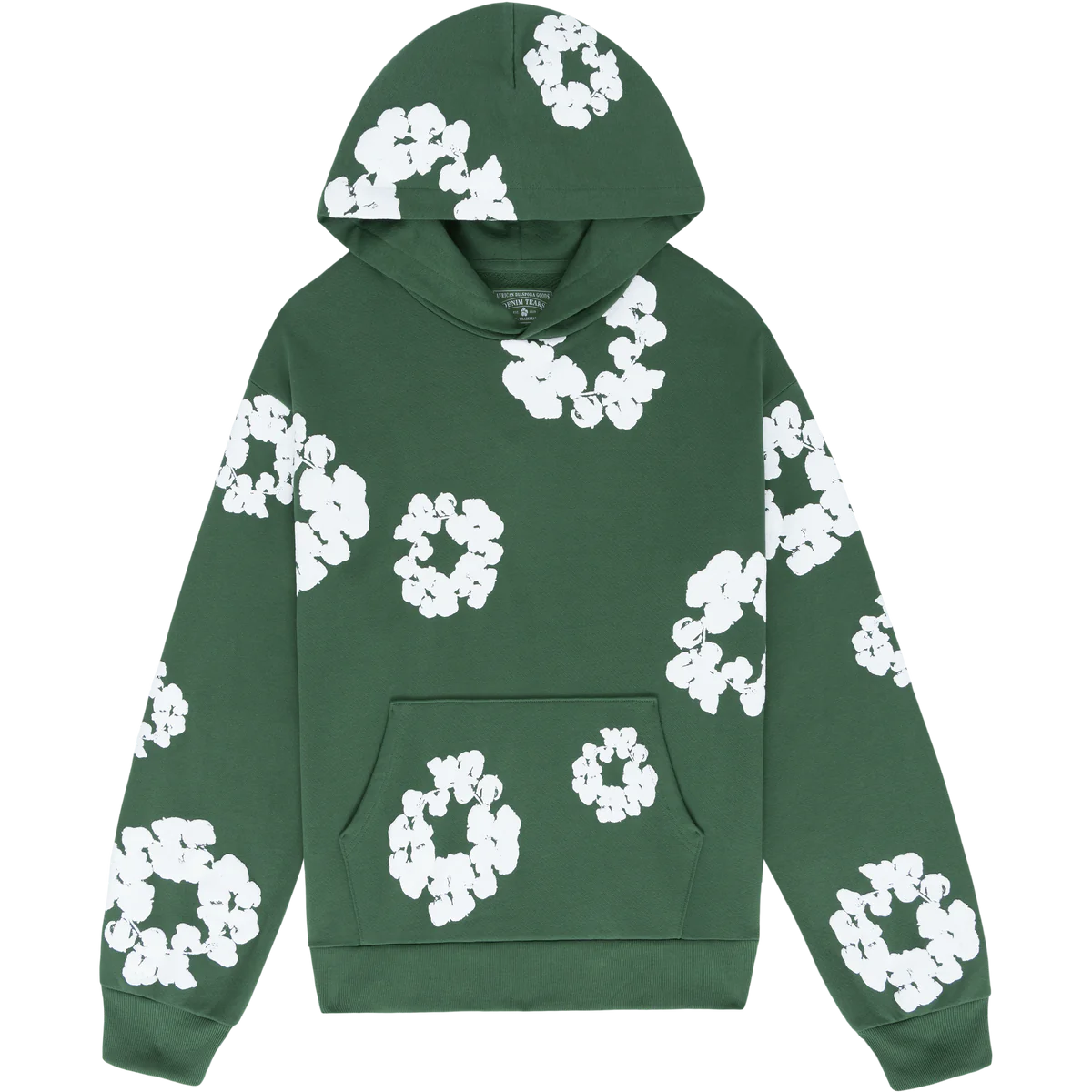 Denim Tears Cotton Wreath Green Hoodie