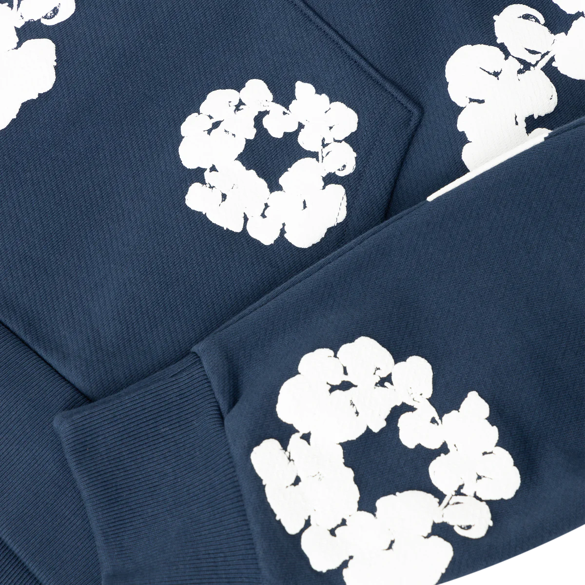 Denim Tears Cotton Wreath Navy Hoodie