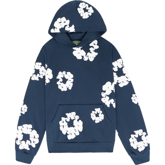 Denim Tears Cotton Wreath Navy Hoodie