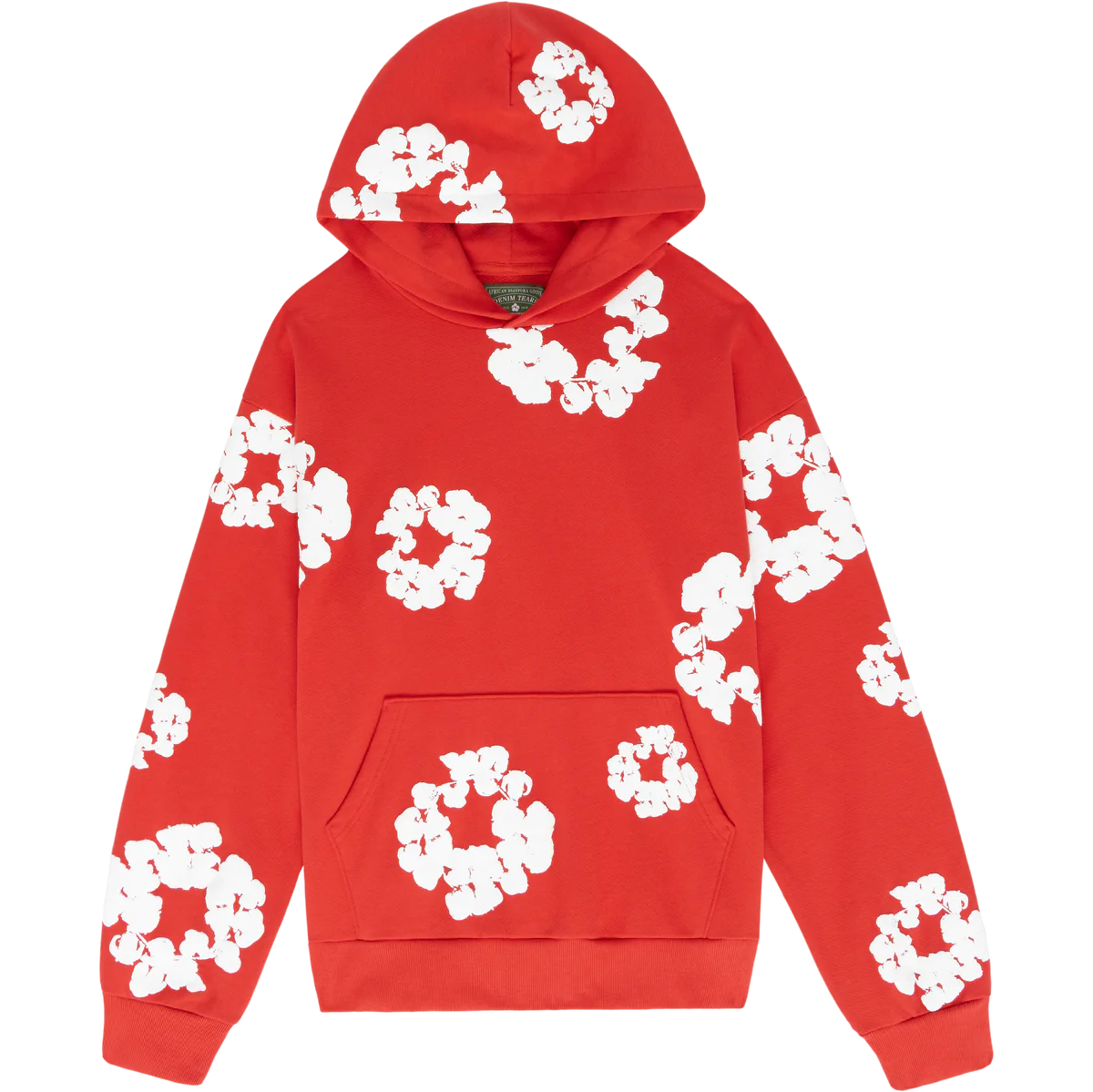 Denim Tears Cotton Wreath Red Hoodie