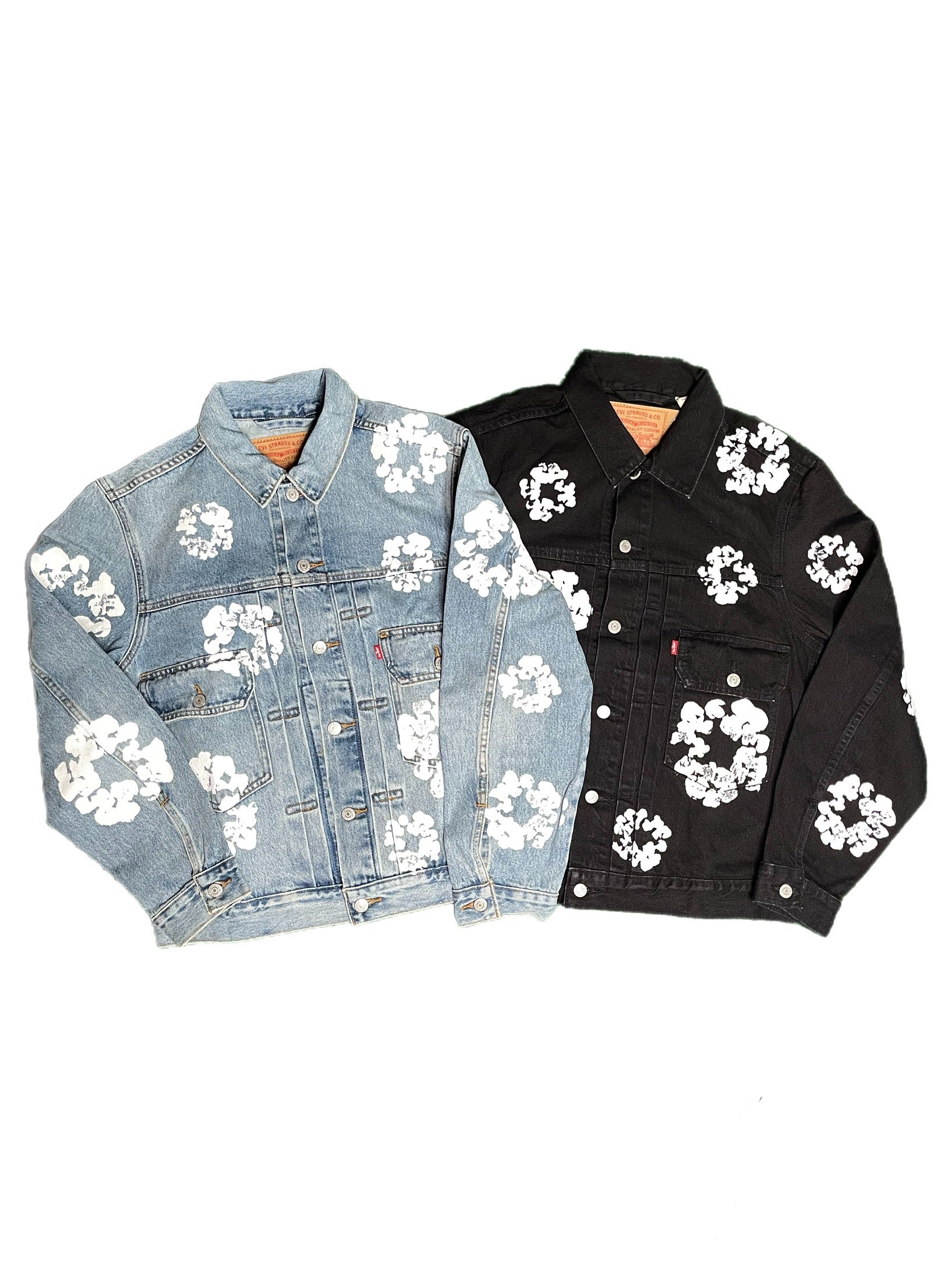 Denim Tears All Over Wreath Denim Jacket 'Light Wash' – Variety 