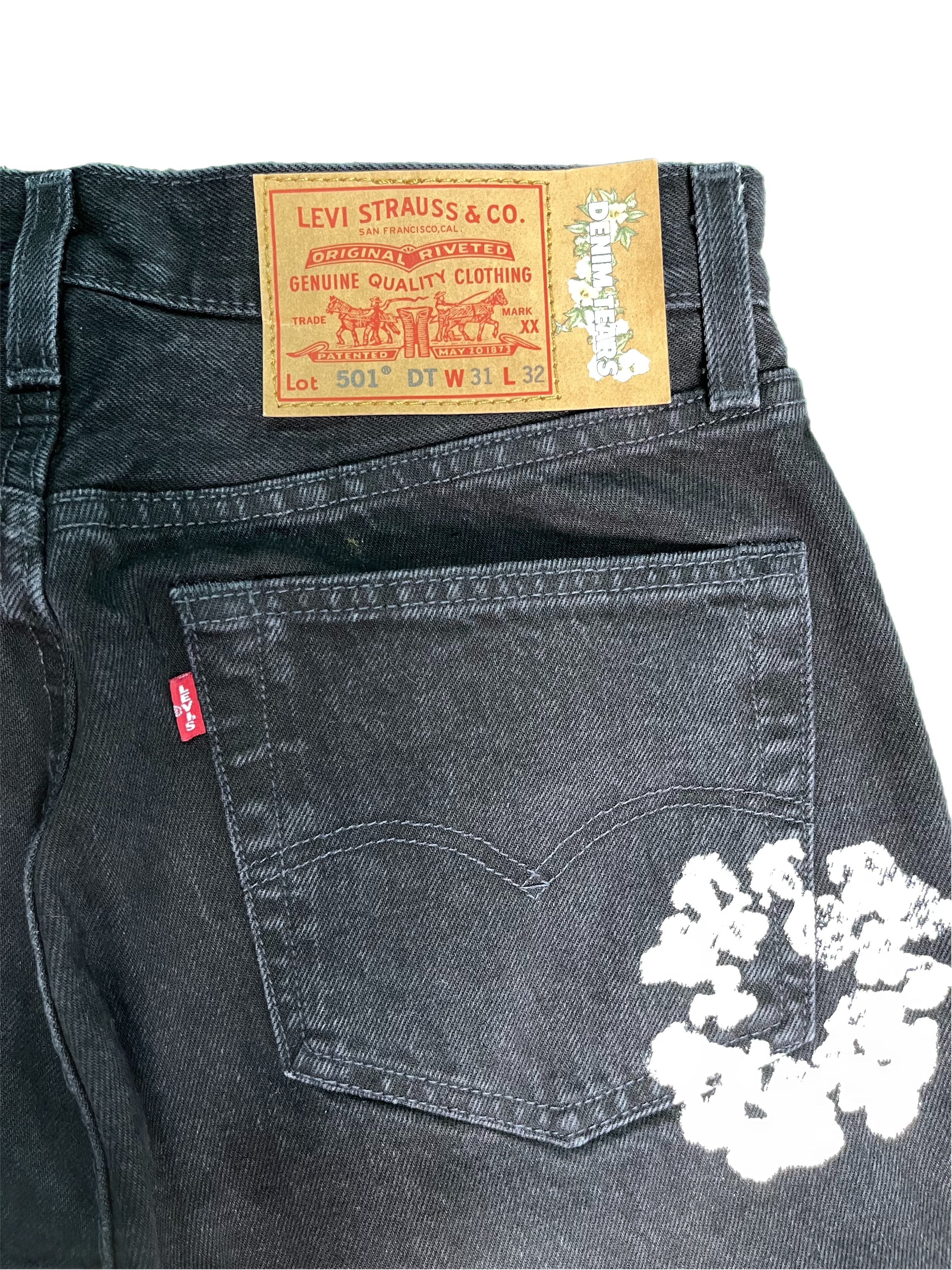 Denim Tears Cotton Wreath Jeans Black – Variety New York