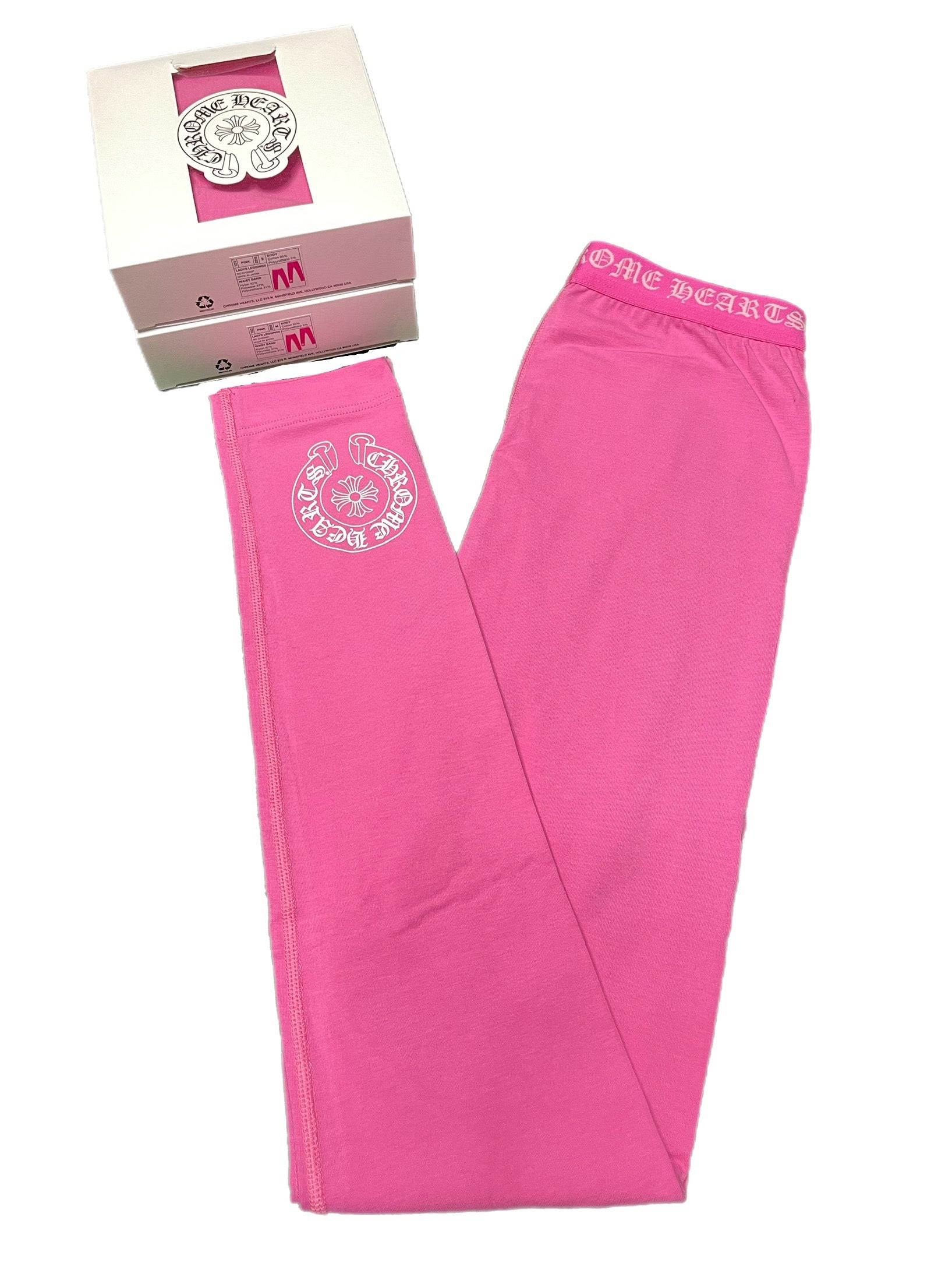 Chrome Hearts Logo Leggings Pink - SS23 - US